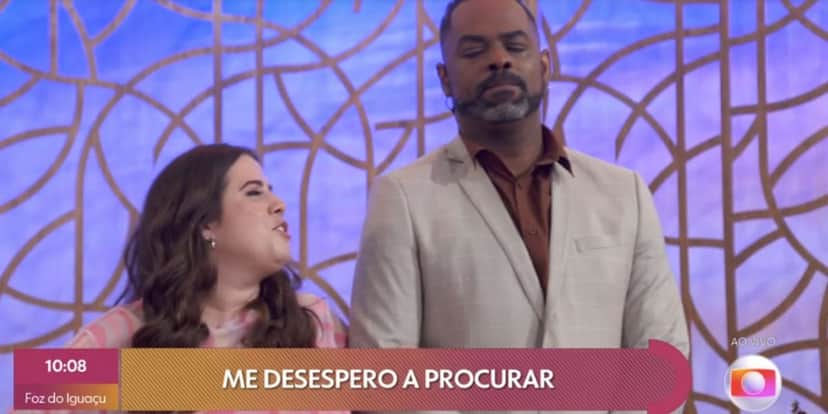 Tati Machado e Manoel Soares no Encontro (Foto: Reprodução / Globo)