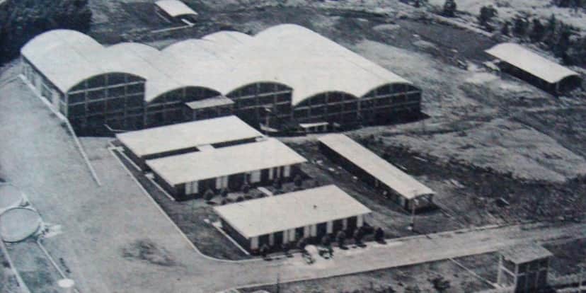 A Curtume Central quando foi fundada em Maringá (Foto/Reprodução: Maringá Histórica) A Curtume Central quando foi fundada em Maringá (Foto/Reprodução: Maringá Histórica)
