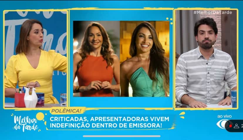Catia Fonseca dá opinião sobre programa da Globo no "Melhor da Tarde" (Foto Reprodução/Internet) Catia Fonseca dá opinião sobre programa da Globo no "Melhor da Tarde" (Foto Reprodução/Internet)