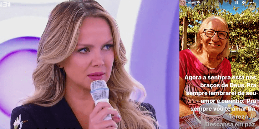 Eliana revela perda na família e posta texto em luto (Foto: Internet/ Montagem TV Foco) Eliana revela perda na família e posta texto em luto (Foto: Internet/ Montagem TV Foco)