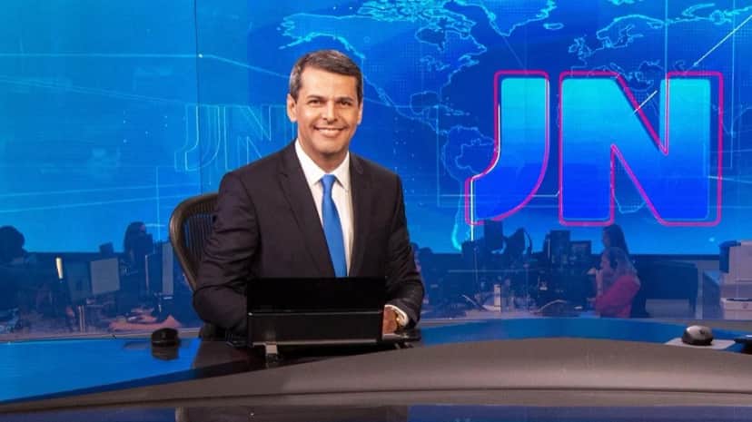 O jornalista já comandou o Jornal Nacional (Foto: Reprodução/ Globo) O jornalista já comandou o Jornal Nacional (Foto: Reprodução/ Globo)