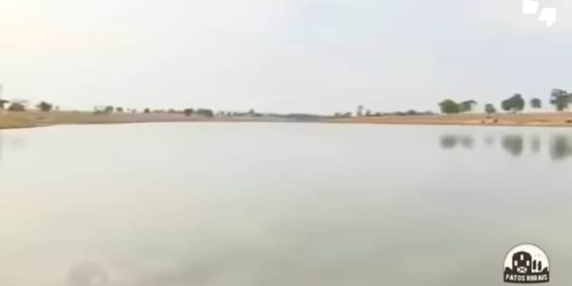 Lago particular gigante onde o cantor faz pescas esportivas (Reprodução: Youtube) Lago particular gigante onde o cantor faz pescas esportivas (Reprodução: Youtube)