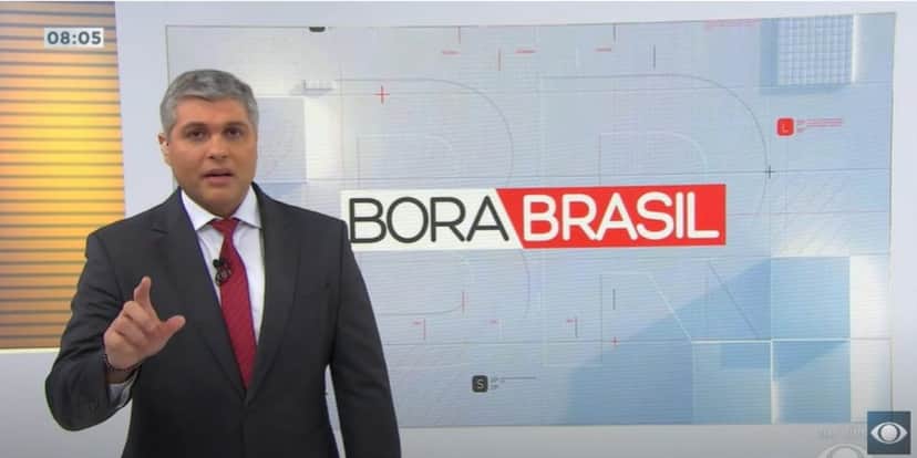 Joel Datena nos estúdios do Bora Brasil (Reprodução: Band) Joel Datena nos estúdios do Bora Brasil (Reprodução: Band)