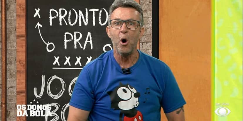 Apresentador Neto, em "Os Donos da Bola", na Band (Foto Reprodução/Internet) Apresentador Neto, em "Os Donos da Bola", na Band (Foto Reprodução/Internet)