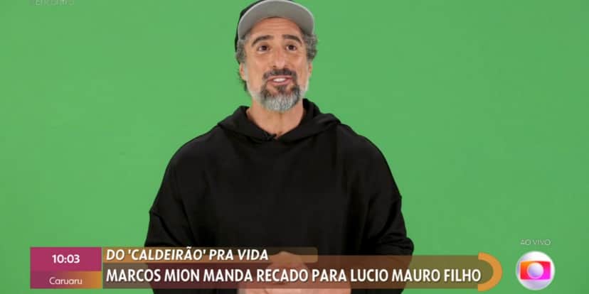 Marcos Mion mandou recado no "Encontro" (Foto: Reprodução/TV Globo) Marcos Mion mandou recado no "Encontro" (Foto: Reprodução/TV Globo)