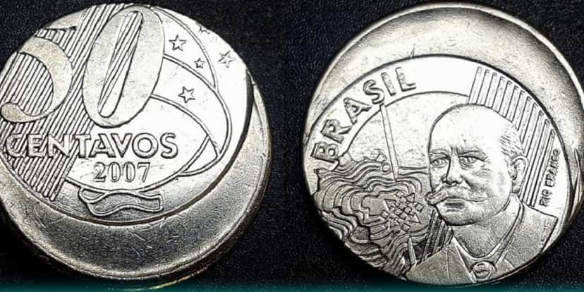 Moeda de cinquenta centavos pode valer uma fortuna - Foto: Reprodução/Internet Moeda de cinquenta centavos pode valer uma fortuna - Foto: Reprodução/Internet