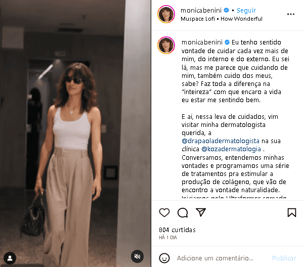 Mônica Benini é a esposa de Junior Lima (Foto: Reprodução/ Instagram) Mônica Benini é a esposa de Junior Lima (Foto: Reprodução/ Instagram)