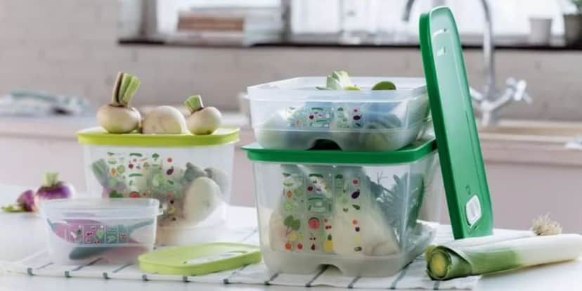 Potes de plástico da marca Tupperware - Foto: Divulgação/Internet Potes de plástico da marca Tupperware - Foto: Divulgação/Internet