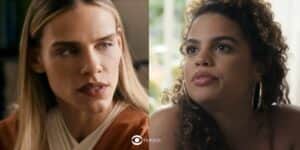Sara e Bia em cenas de Travessia (Foto: Reprodução / Globo)