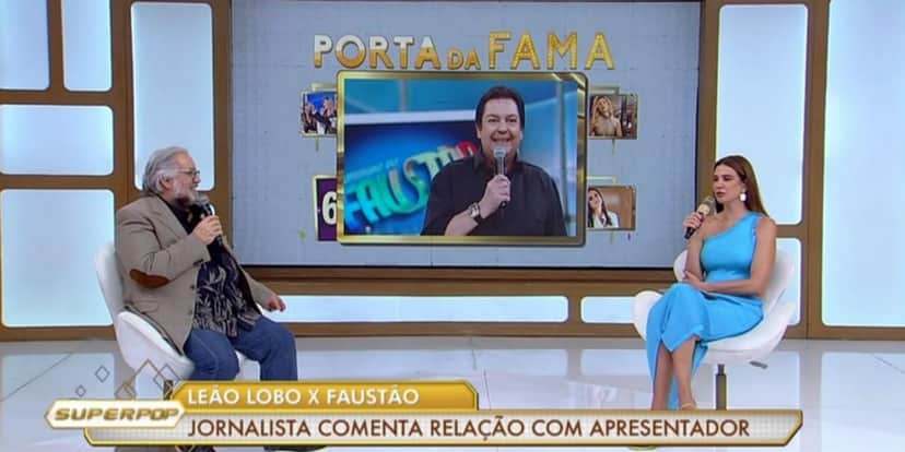 Leão Lobo falou sobre Faustão no "Superpop" (Foto: Reprodução/RedeTV!) Leão Lobo falou sobre Faustão no "Superpop" (Foto: Reprodução/RedeTV!)