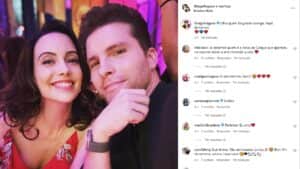 O ator deu spoiler da participação da esposa em Travessia (Foto: Reprodução / Instagram) O ator deu spoiler da participação da esposa em Travessia (Foto: Reprodução / Instagram)