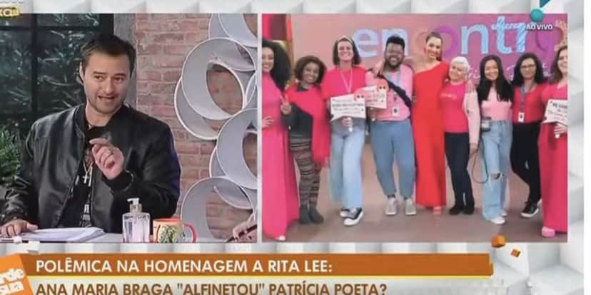 Alessandro Lo-Bianco expõe revolta de Ana Maria (Foto: Reprodução / RedeTV!) 