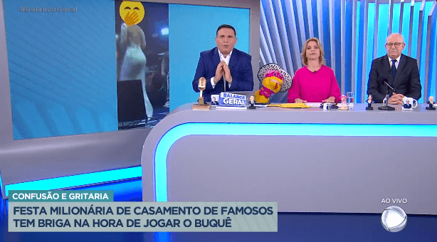 Gottino, Keila Jimenez e Lombardi na bancada da "Hora da Venenosa" do "Balanço Geral" da Record (Foto Reprodução/PlayPlus) Gottino, Keila Jimenez e Lombardi na bancada da "Hora da Venenosa" do "Balanço Geral" da Record (Foto Reprodução/PlayPlus)