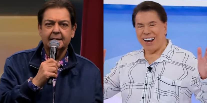 Faustão e Silvio Santos (Foto: Reprodução / Band / SBT) Faustão e Silvio Santos (Foto: Reprodução / Band / SBT)