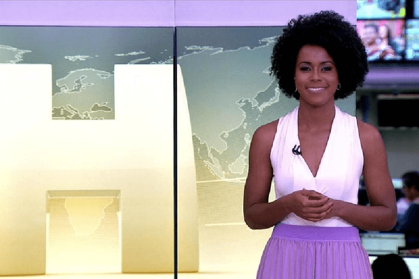 Maju Coutinho sob comando do 'JH' na Globo (Foto: Reprodução/ Internet) Maju Coutinho sob comando do 'JH' na Globo (Foto: Reprodução/ Internet)