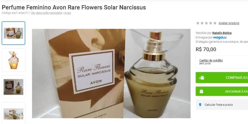 RARE FLOWERS SOLAR NARCISSUS (Foto - Magazine Luiza) RARE FLOWERS SOLAR NARCISSUS (Foto - Magazine Luiza)