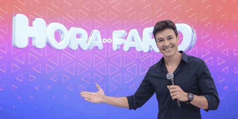 Rodrigo Faro sob comando do 'Hora do Faro' (Foto: Reprodução/ Record TV) Rodrigo Faro sob comando do 'Hora do Faro' (Foto: Reprodução/ Record TV)