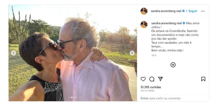 Sandra e Ernesto Paglia (Foto: Reprodução / Instagram) Sandra e Ernesto Paglia (Foto: Reprodução / Instagram)