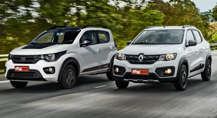 Renault Kwid e Fiat Mobi: Carro vai ficar mais barato (Foto: Reprodução / Internet) Renault Kwid e Fiat Mobi: Carro vai ficar mais barato (Foto: Reprodução / Internet)