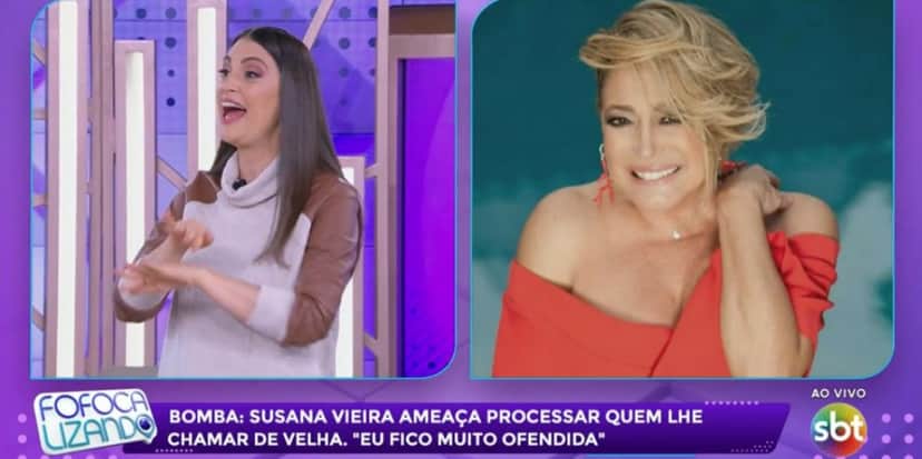 Chris Flores fez revelações sobre Susana Vieira no "Fofocalizando" (Foto: Reprodução/SBT) Chris Flores fez revelações sobre Susana Vieira no "Fofocalizando" (Foto: Reprodução/SBT)