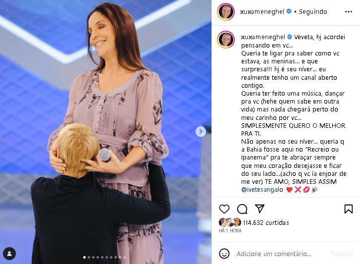 Ivete Sangalo e Xuxa Meneghel (Foto: Reprodução/ Instagram) Ivete Sangalo e Xuxa Meneghel (Foto: Reprodução/ Instagram)