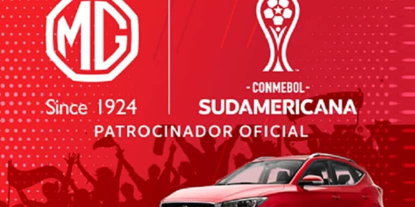 Propaganda durante a Copa Sul-Americana (Foto: Reprodução/MG Motor) Propaganda durante a Copa Sul-Americana (Foto: Reprodução/MG Motor)