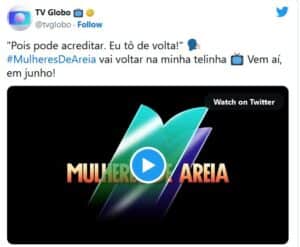 Globo confirma volta de Mulheres de Areia (Foto: Reprodução / Twitter) Globo confirma volta de Mulheres de Areia (Foto: Reprodução / Twitter)