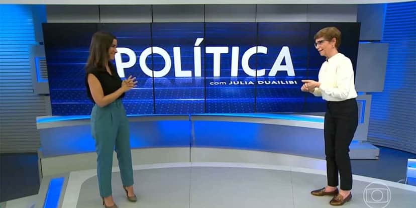 Renata Lo Prete e Julia Duailibi no jornal da Globo - Foto: Reprodução/Internet Renata Lo Prete e Julia Duailibi no jornal da Globo - Foto: Reprodução/Internet