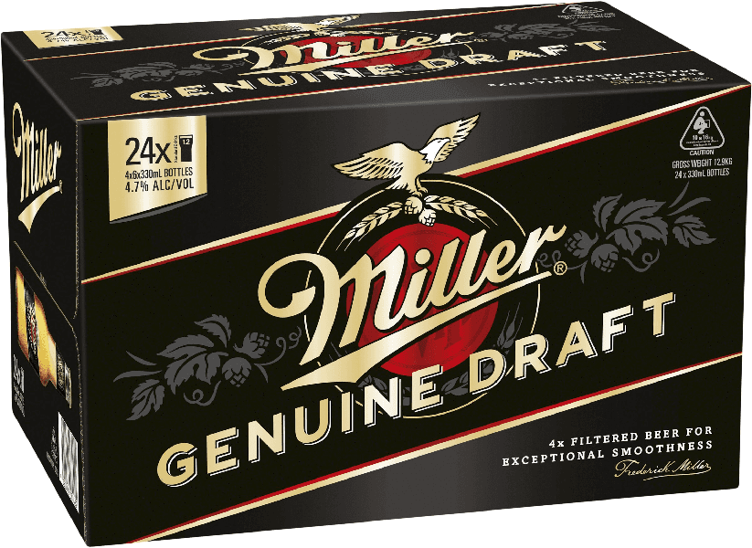 Caixa da cerveja Miller (Foto: Reprodução/ Internet) Caixa da cerveja Miller (Foto: Reprodução/ Internet)