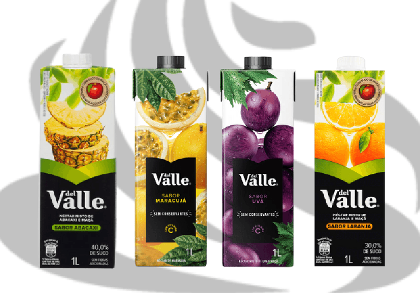 Alguns tipos do suco Del Valle (Foto: Reprodução/ Internet) Alguns tipos do suco Del Valle (Foto: Reprodução/ Internet)