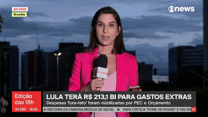 Bianca Lima na 'GloboNews' (Foto: Reprodução/ Internet) Bianca Lima na 'GloboNews' (Foto: Reprodução/ Internet)