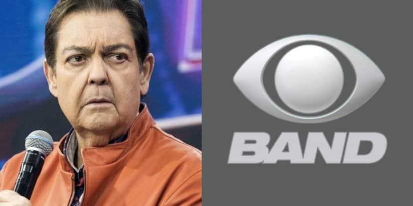Faustão e logo Band (Foto: Reproduções / Emissora) Faustão e logo Band (Foto: Reproduções / Emissora)