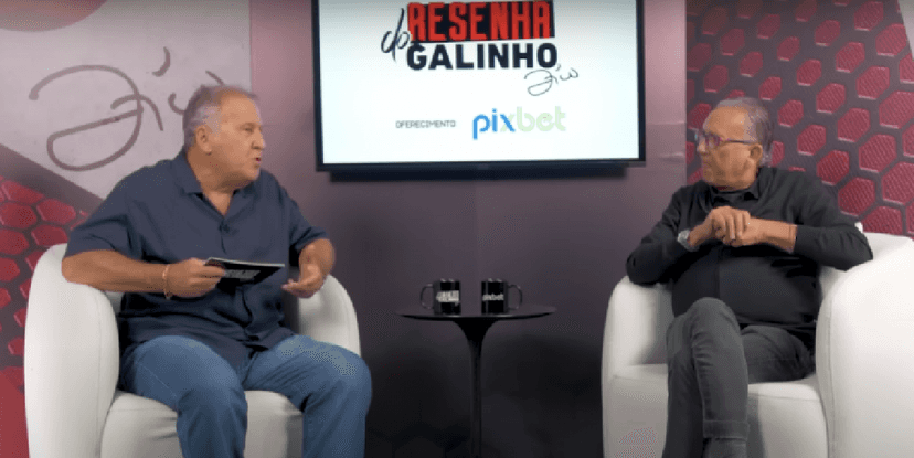 Galvão Bueno ao lado de Zico durante podcast (Foto: Reprodução/ Internet) Galvão Bueno ao lado de Zico durante podcast (Foto: Reprodução/ Internet)