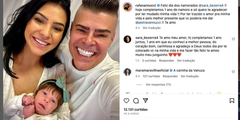 Sara, Pietra e Rafael Vanucci (Fotos: Reproduções / Instagram) Sara, Pietra e Rafael Vanucci (Fotos: Reproduções / Instagram)