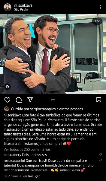 Publicação de Nilson Klava (Foto: Reprodução/ Instagram) Publicação de Nilson Klava (Foto: Reprodução/ Instagram)