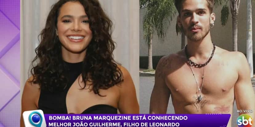 Programa revelou affair entre Bruna Marquezine e João Guilherme (Foto: Reprodução/SBT) Programa revelou affair entre Bruna Marquezine e João Guilherme (Foto: Reprodução/SBT)