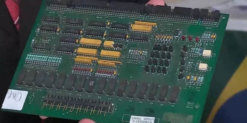 Chip que rouba gasolina de clientes (Foto: Reprodução/TV Globo) Chip que rouba gasolina de clientes (Foto: Reprodução/TV Globo)