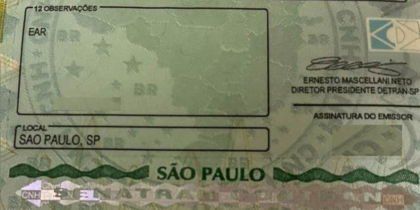 Para quem trabalha como motorista remunerado, EAR na CNH é obrigatório (Reprodução: Internet) Para quem trabalha como motorista remunerado, EAR na CNH é obrigatório (Reprodução: Internet)