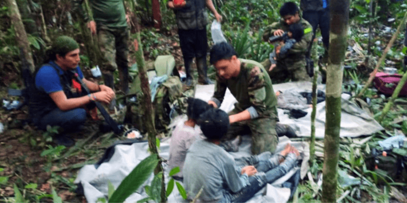 Jornal Hoje noticia desfecho de crianças encontradas após 40 dias na Amazônia Colombiana após acidente aéreo (Foto: EFE/Forças Armadas da Colômbia) Jornal Hoje noticia desfecho de crianças encontradas após 40 dias na Amazônia Colombiana após acidente aéreo (Foto: EFE/Forças Armadas da Colômbia)