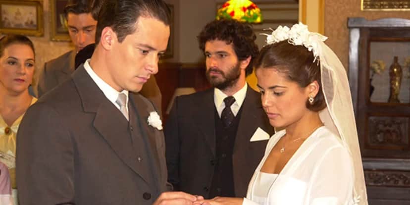 Graça, vivida por Nívea Stelmann, e Guilherme, de Rodrigo Faro, em "Chocolate com Pimenta" (Foto: Divulgação/TV Globo) Graça, vivida por Nívea Stelmann, e Guilherme, de Rodrigo Faro, em "Chocolate com Pimenta" (Foto: Divulgação/TV Globo)