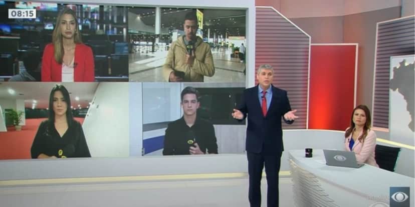 Joel Datena é muito querido pelos telespectadores e também todos os jornalistas do programa (Reprodução: Band) Joel Datena é muito querido pelos telespectadores e também todos os jornalistas do programa (Reprodução: Band)