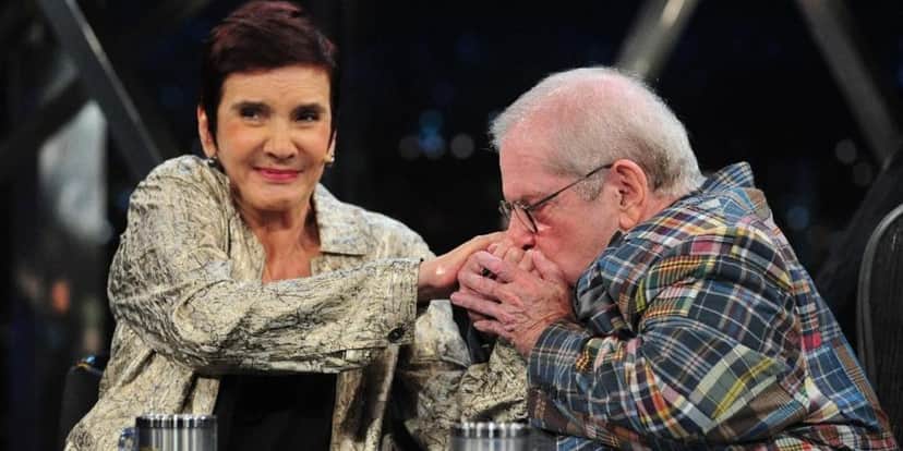 Lucia Hippolito ao lado de Jô Soares (Foto: Divulgação/TV Globo) Lucia Hippolito ao lado de Jô Soares (Foto: Divulgação/TV Globo)