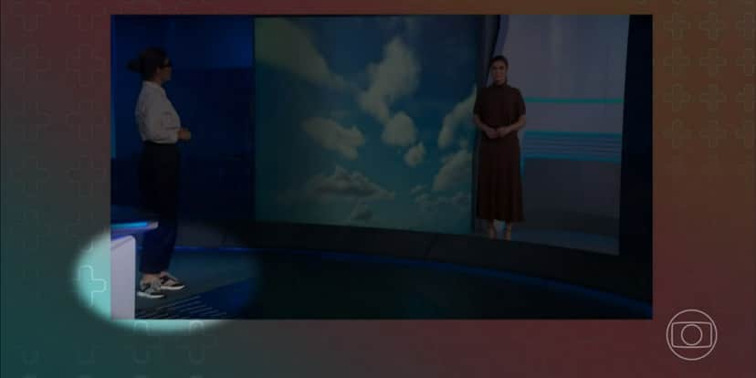 "Mais Você" mostrou Renata Vasconcellos de tênis (Foto: Reprodução/TV Globo) "Mais Você" mostrou Renata Vasconcellos de tênis (Foto: Reprodução/TV Globo)