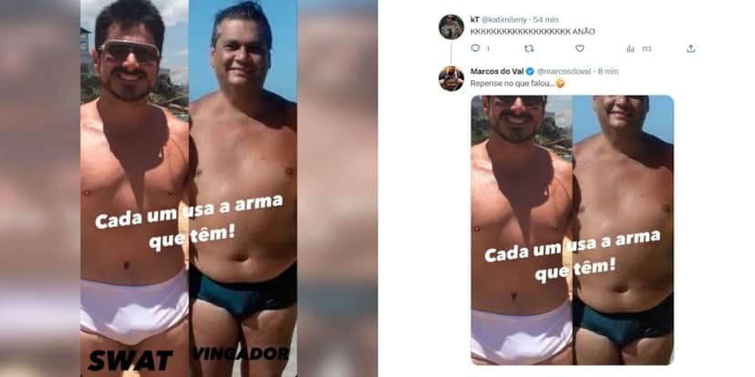 Publicações do famoso senador Marcos do Val contra Flávio Dino (Foto: Reprodução/Twitter) Publicações do famoso senador Marcos do Val contra Flávio Dino (Foto: Reprodução/Twitter)