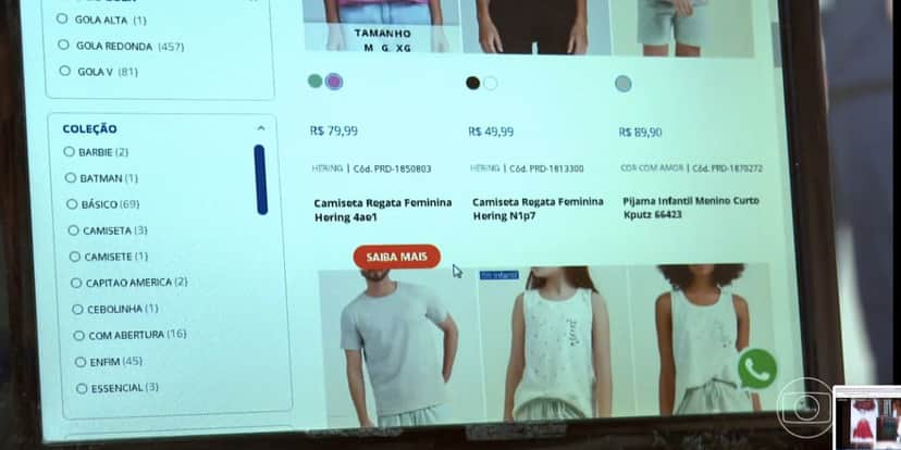 Site da Shein (Foto: Reprodução / Bom Dia Brasil da Globo)