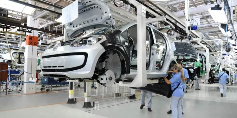 Fábrica da Volkswagen - Foto: Reprodução/Internt Fábrica da Volkswagen - Foto: Reprodução/Internt