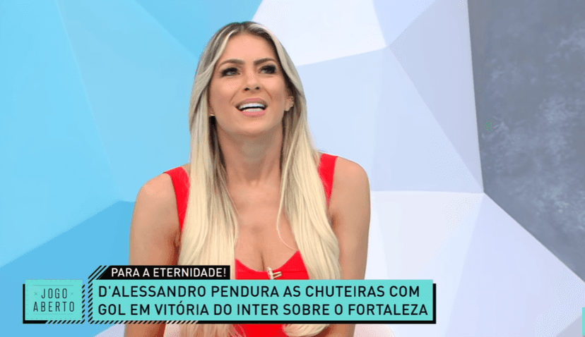 Renata Fan se emocionou ao falar de Andrés Nicolás D'Alessandro , mais conhecido como D' Alessandro, em 2022 (Foto Reprodução/Internet) Renata Fan se emocionou ao falar de Andrés Nicolás D'Alessandro , mais conhecido como D' Alessandro, em 2022 (Foto Reprodução/Internet)