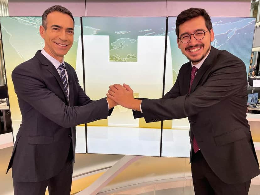 César Tralli ao lado do jornalista Nilson Klava (Foto: Reprodução, Instagram) César Tralli ao lado do jornalista Nilson Klava (Foto: Reprodução, Instagram)