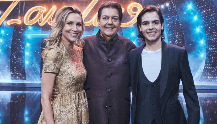 Anne Lottermann ao lado de Faustão e João Guilherme (Foto: Reprodução/ Internet) Anne Lottermann ao lado de Faustão e João Guilherme (Foto: Reprodução/ Internet)
