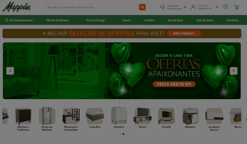Site do Mappin (Foto Reprodução/Internet) Site do Mappin (Foto Reprodução/Internet)